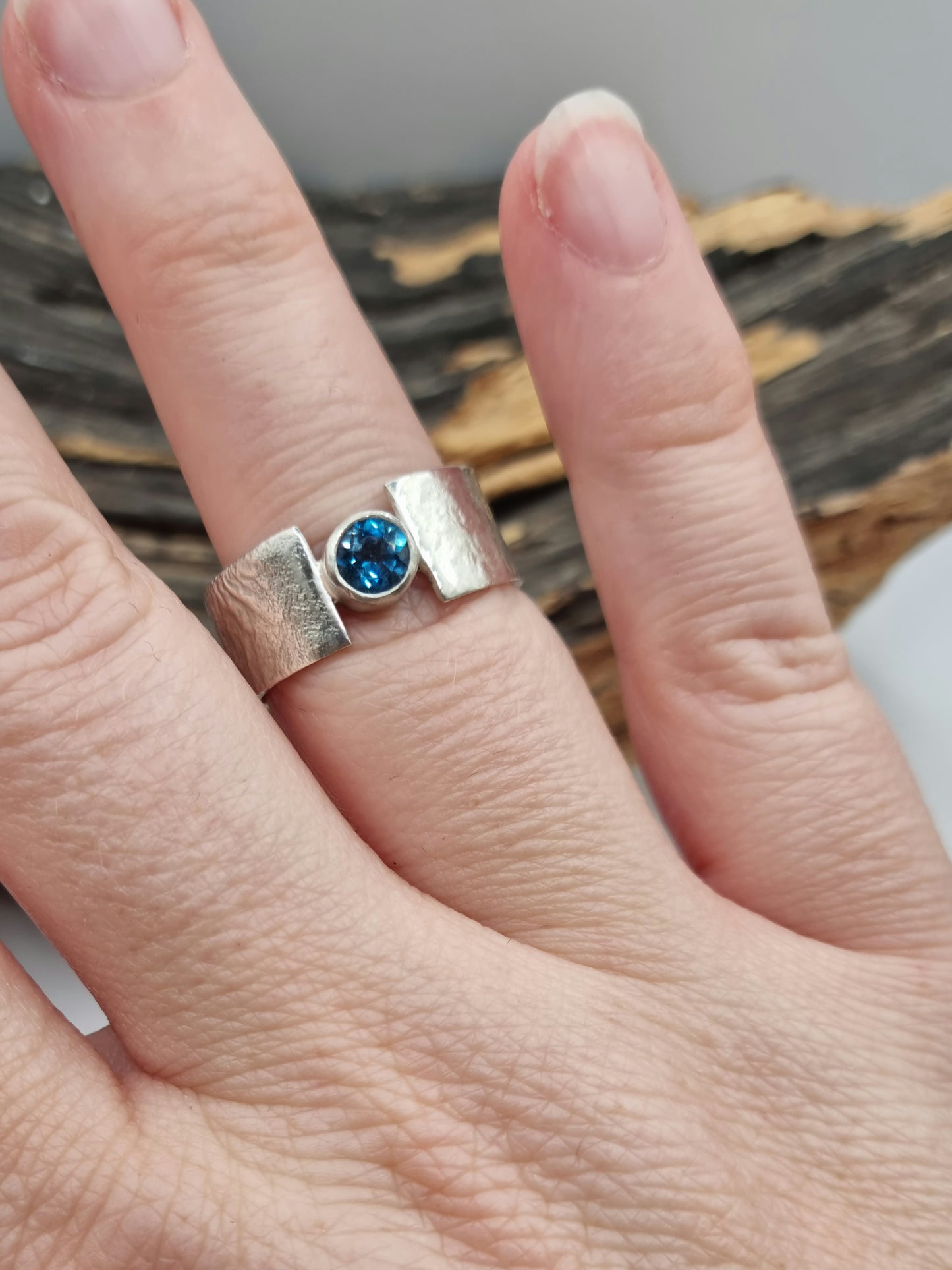 London Blue Topaz ring (large)