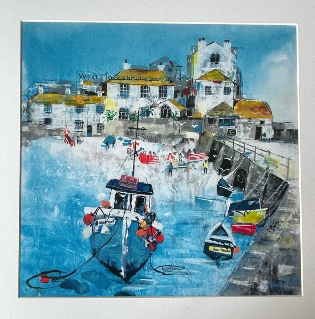 St Ives Summer - Limited Edition Print with mount